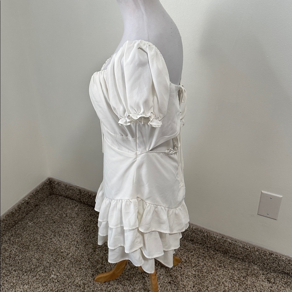☎️ Mixed Threads Ruffle Shirt Toe Back Dress - Picture 2 of 4
